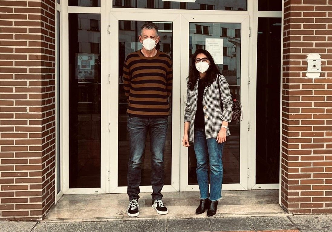 Dunia Mohamed visita la Residencia Nuestra Señora de África
