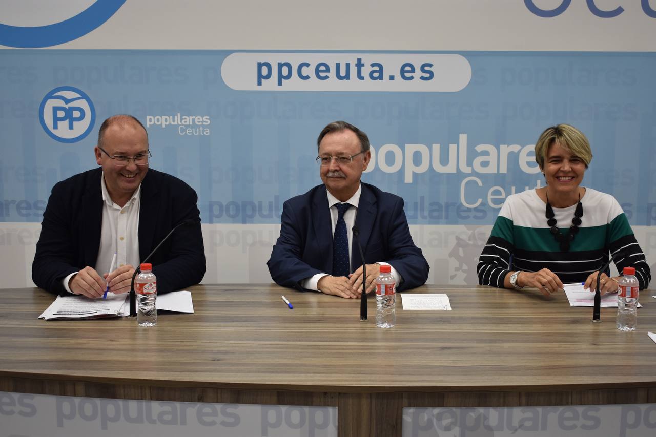 Tellado asiste junto a Vivas a la Junta Directiva del PP Ceuta