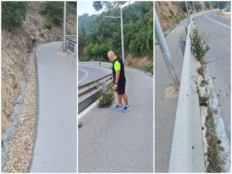 El PSOE denuncia el abandono de la vía de subida al Monte Hacho