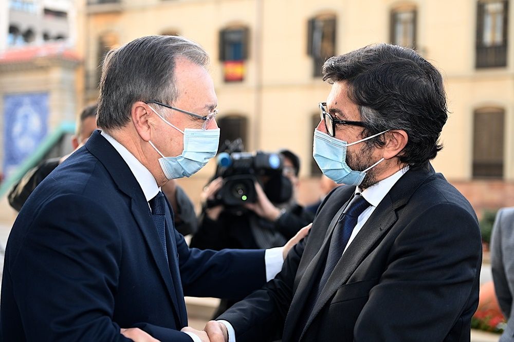  El presidente de la Ciudad recibe al presidente de Puertos del Estado