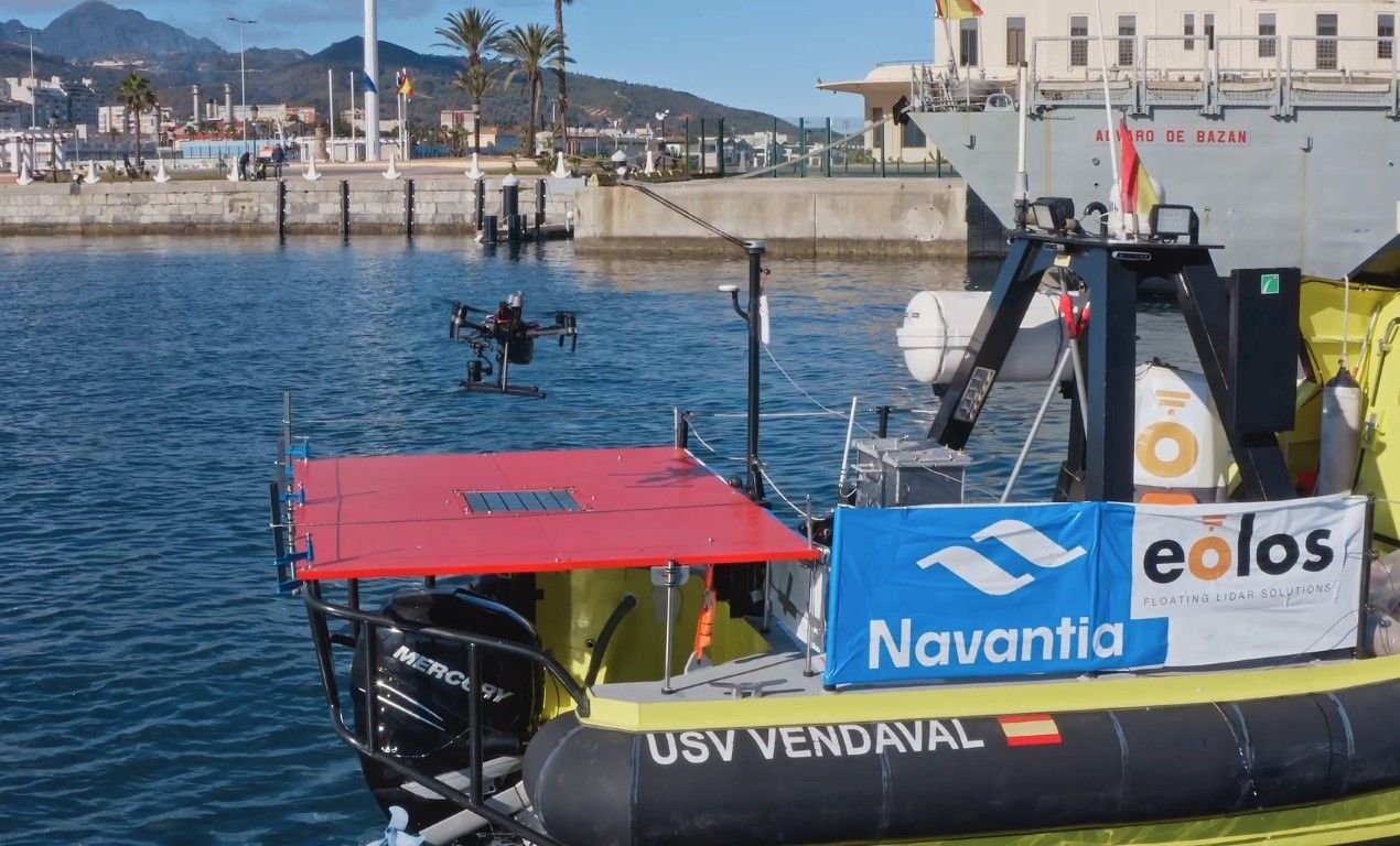 El Puerto de Ceuta acoge las primeras pruebas de vehículos autónomos no tripulados aplicados a la eólica marina