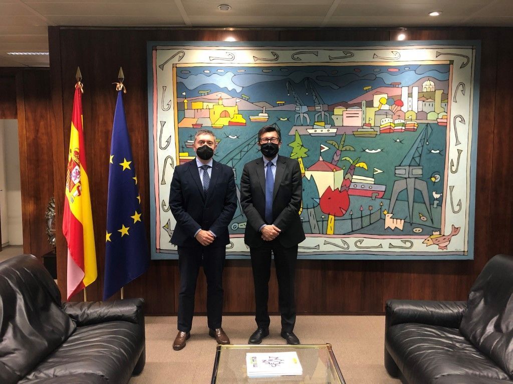 Juan Manuel Doncel se reúne con el nuevo presidente del Puertos del Estado, Álvaro Rodríguez Dapena