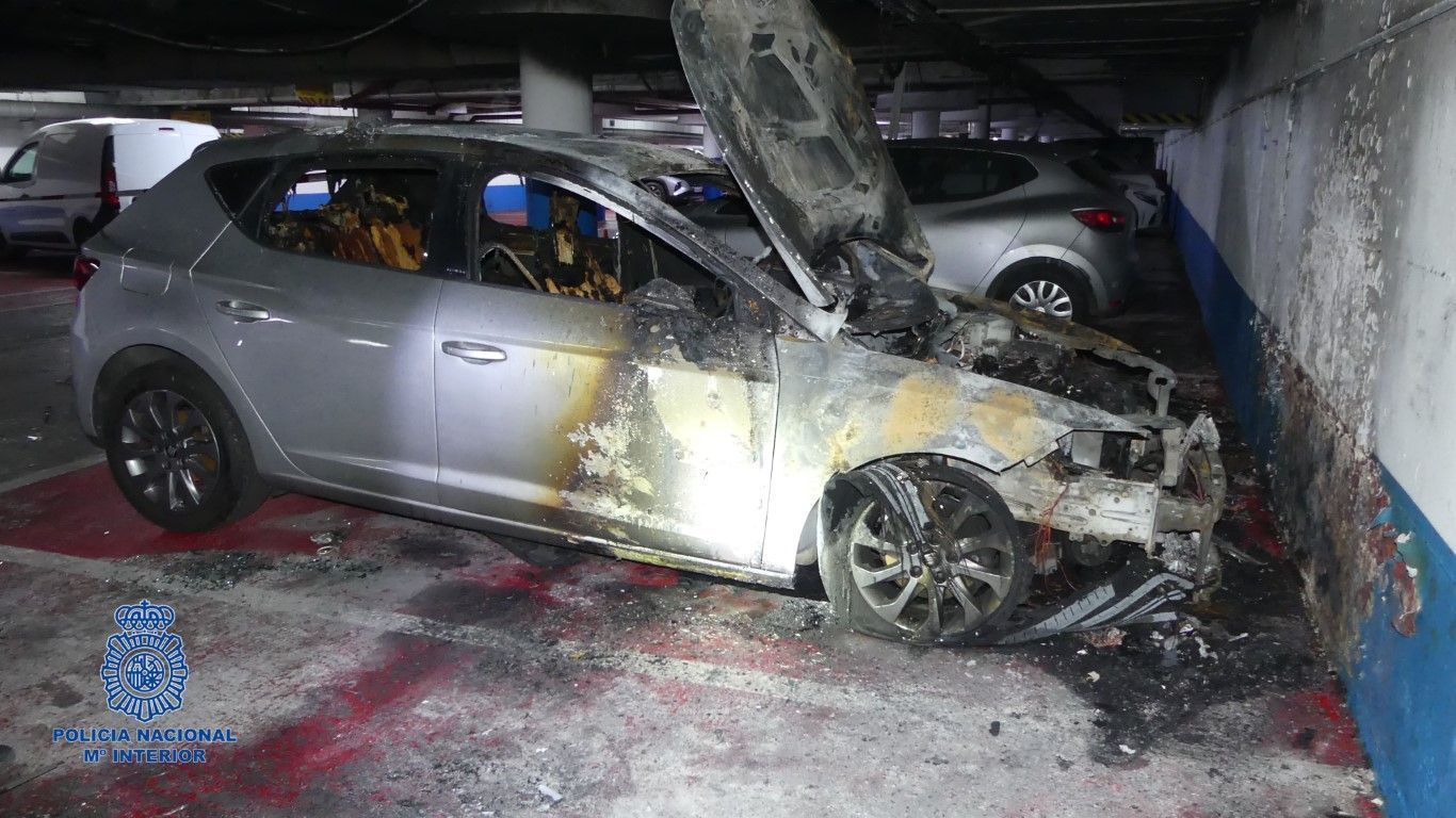 La Policía Nacional detiene a un joven por el incendio en el parking de Gran Vía 
