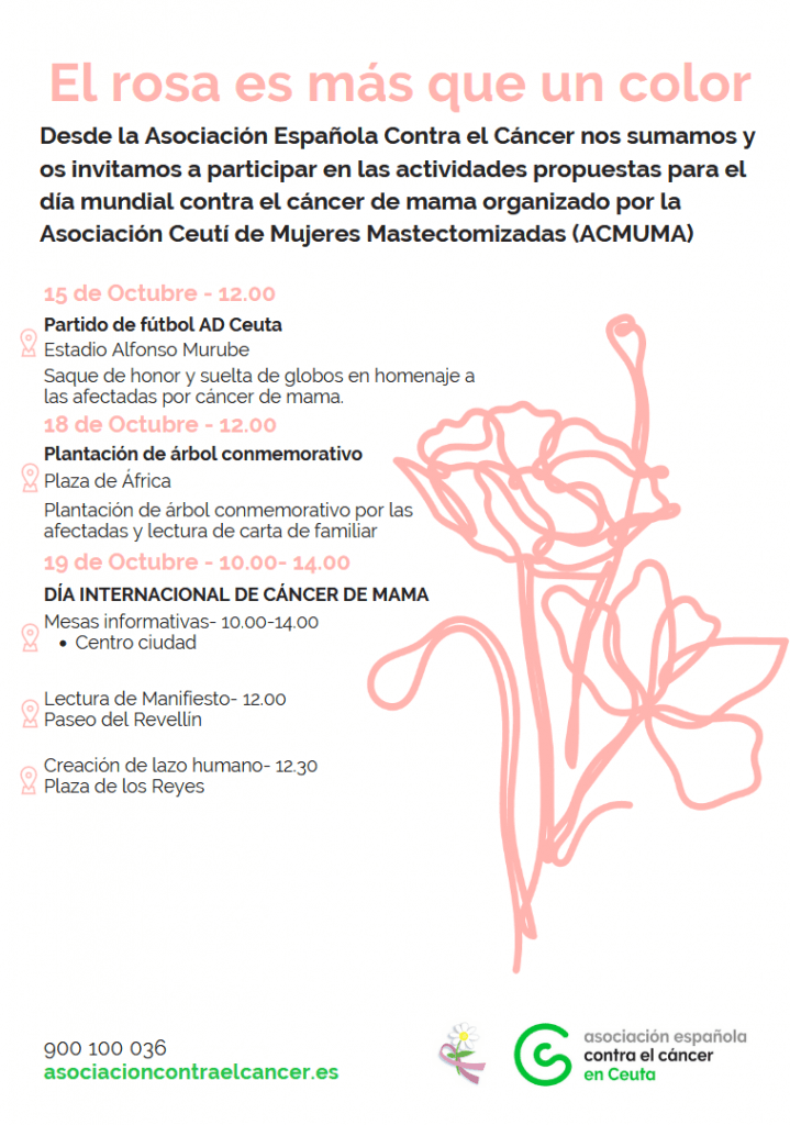 AECC vuelve a reivindicar que ‘el rosa es más que un color’ por el Día Mundial del Cáncer de Mama