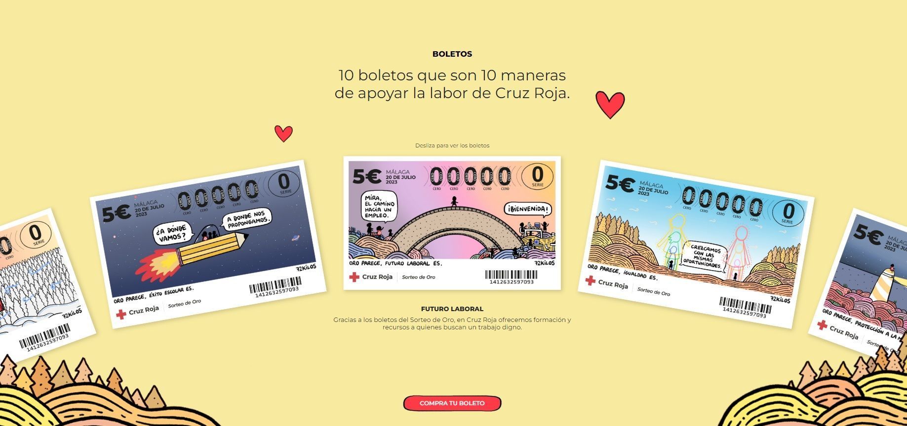 La Cruz Roja sigue con la venta de boletos para el sorteo de oro