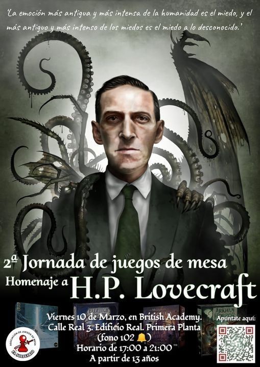 La asociación “El Solitario” organiza para este viernes un evento dedicado a Lovecraft