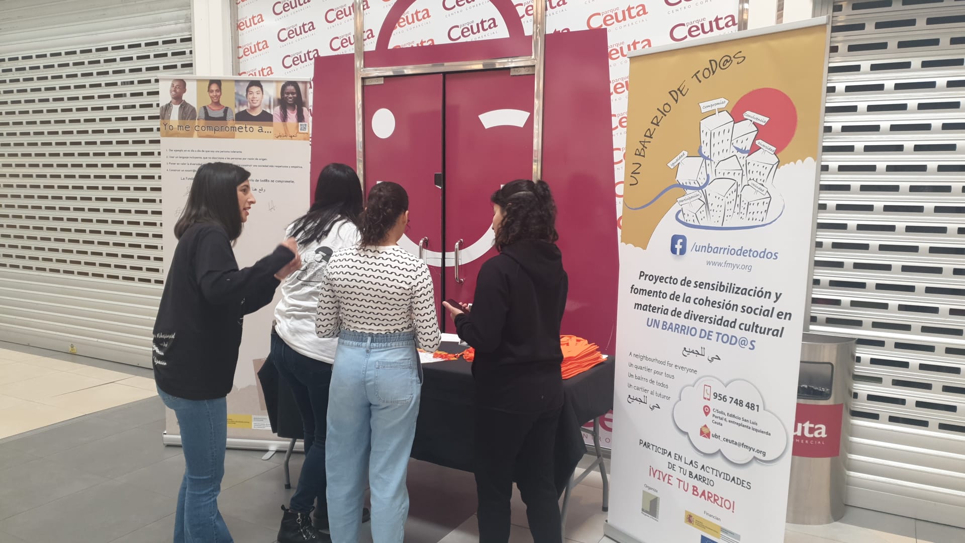 El Centro Comercial Parque Ceuta se suma a la campaña “Espacio libre de racismo” promovida por Márgenes y Vínculos
