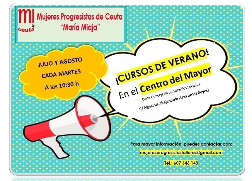La Asociación Mujeres Progresistas desarrolla mañana sus talleres formativos