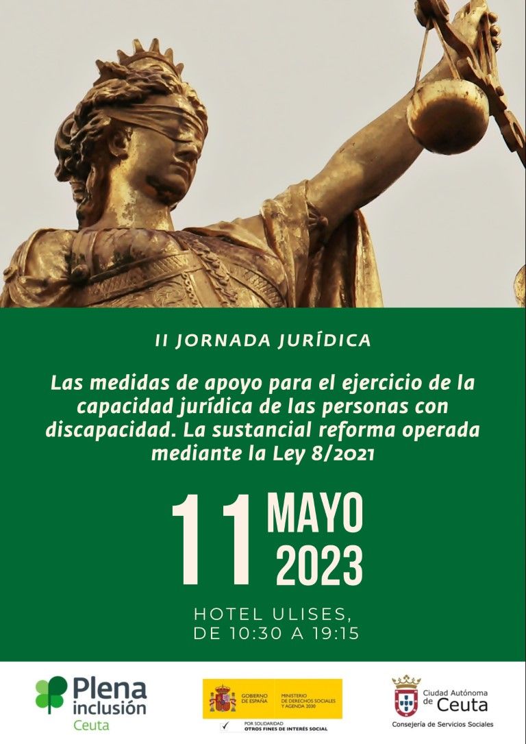 Plena Inclusión Ceuta organiza la II Jornada Jurídica para personas con discapacidad