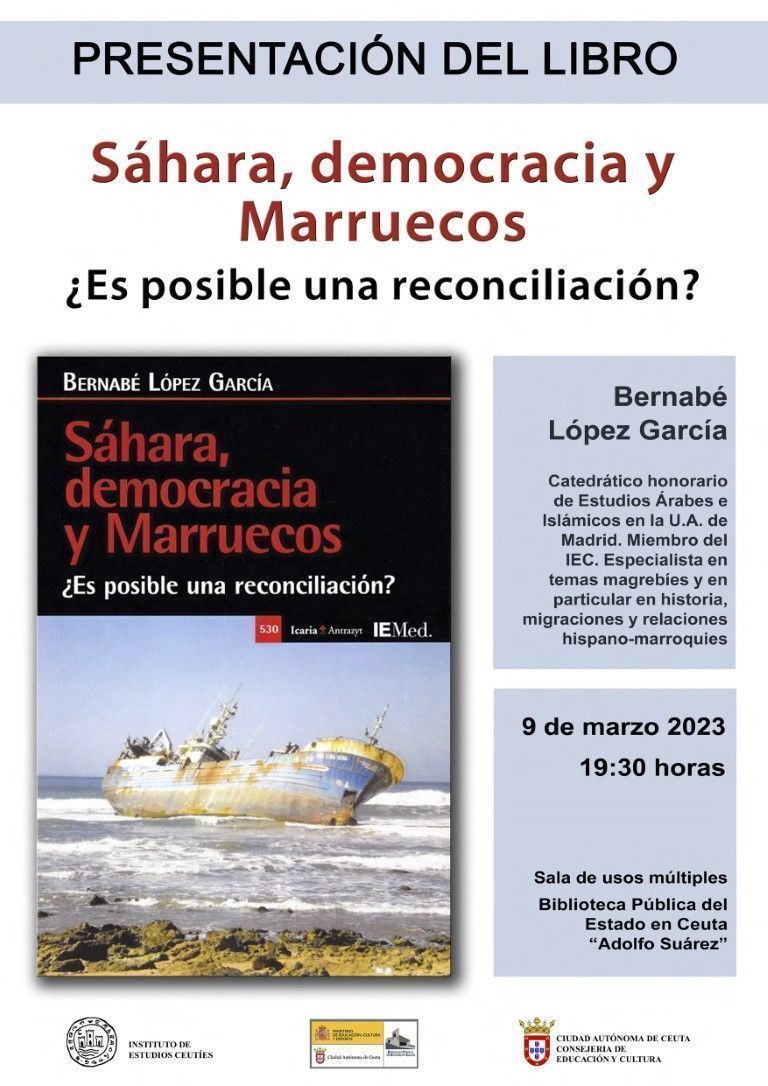 Este miércoles se presenta el libro “Sáhara, democracia y Marruecos”