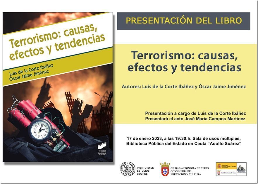 Mañana se presenta un libro sobre terrorismo, causas, efectos y tendencias