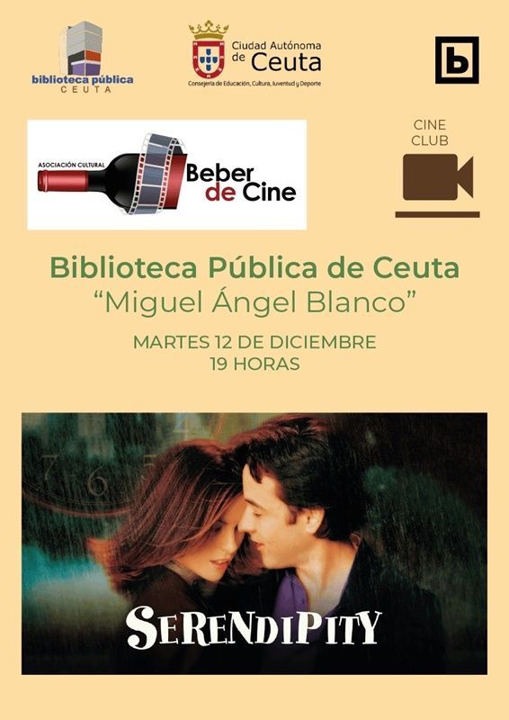 Beber de Cine programa para diciembre la película “Serendipity”