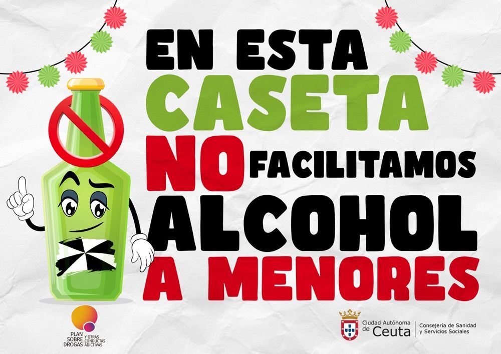 Sanidad distribuye carteles contra el consumo de alcohol a menores en la Feria