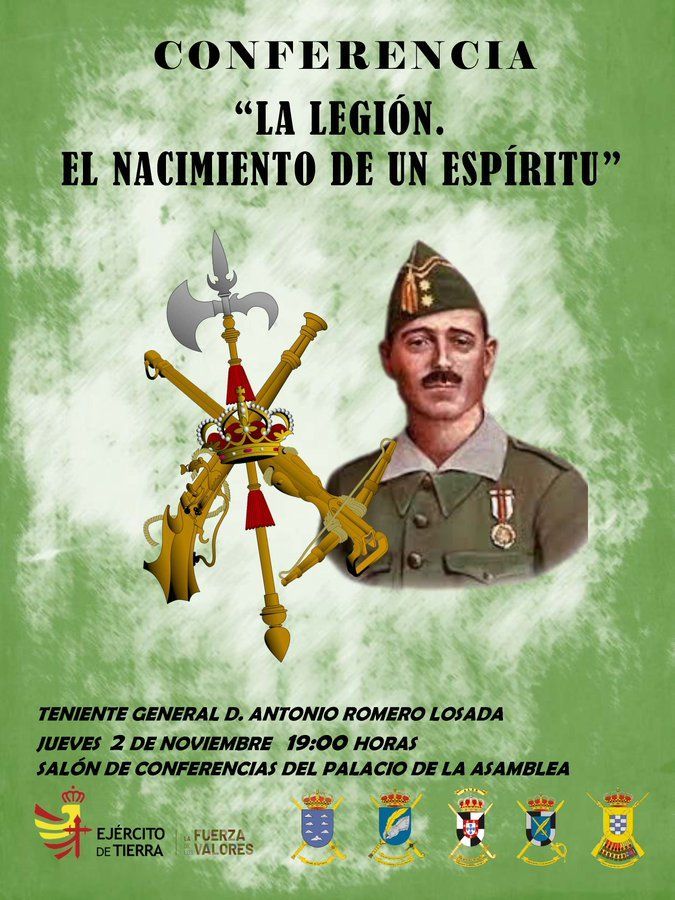 El Palacio Autonómico acogerá dos conferencias sobre la Legión y ‘La Sanidad Militar y el Protectorado’