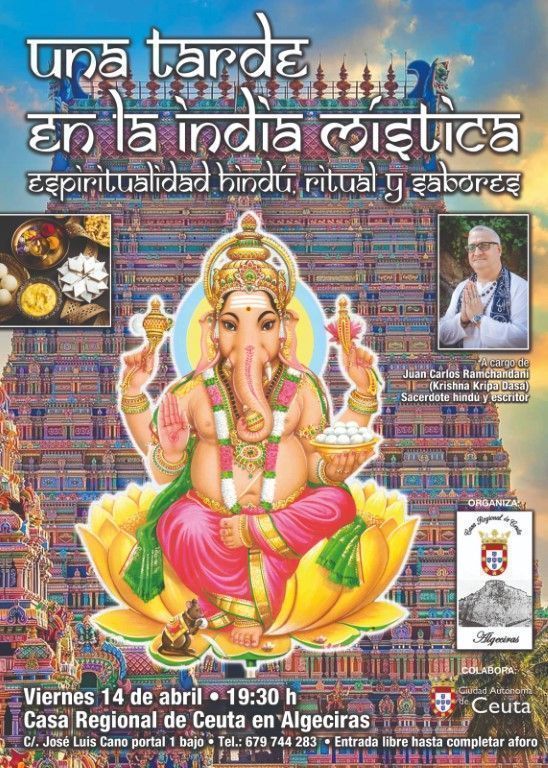 Juan Carlos Ramchandani trasladará a la Casa de Ceuta en Algeciras una tarde de “La India Mística”