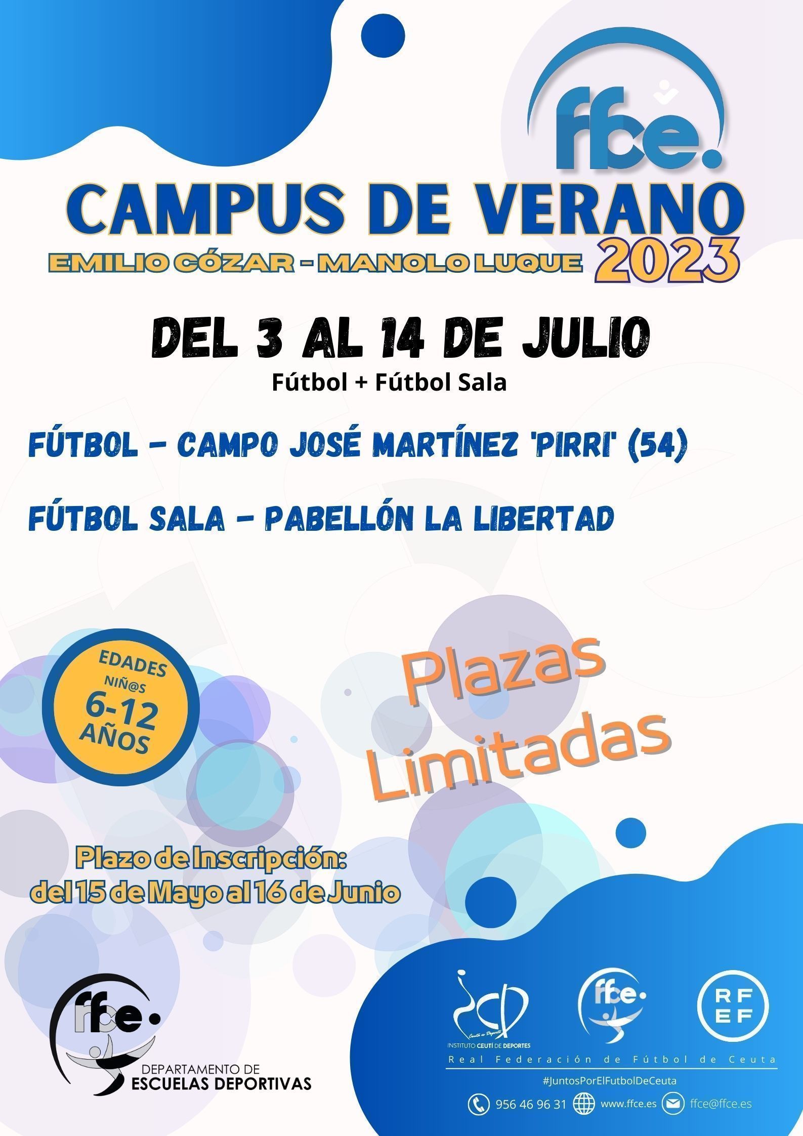 Este lunes se abre el plazo de inscripción para el Campus de Verano 2023