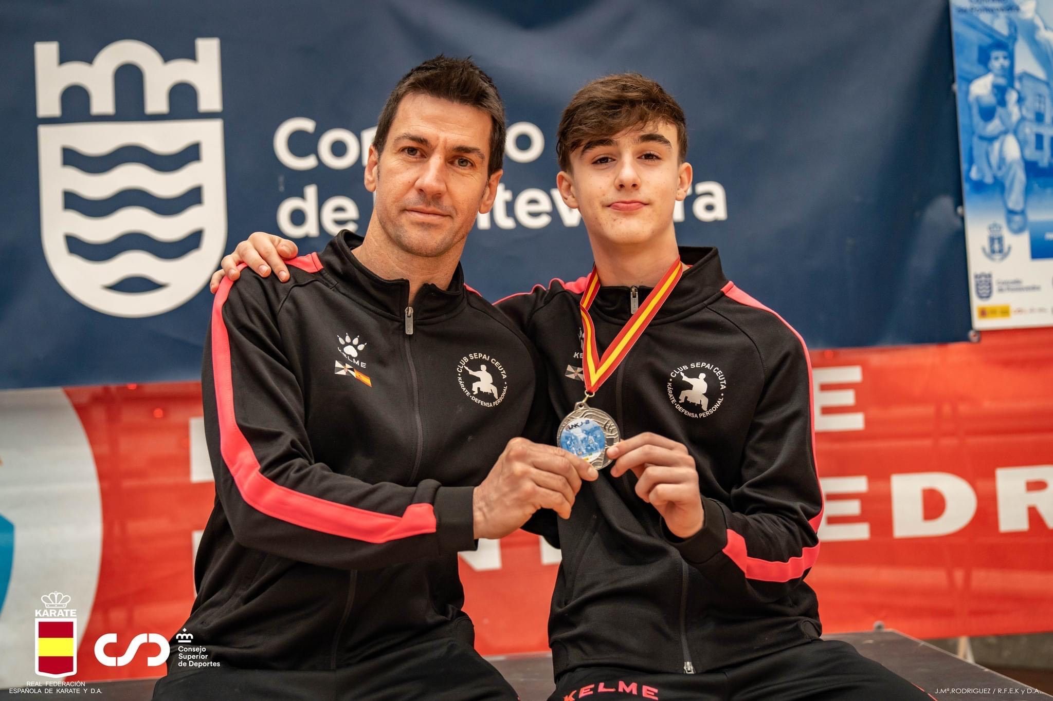 Éxito del karateka ceutí Pablo Garzón que consigue la plata en la Liga Nacional