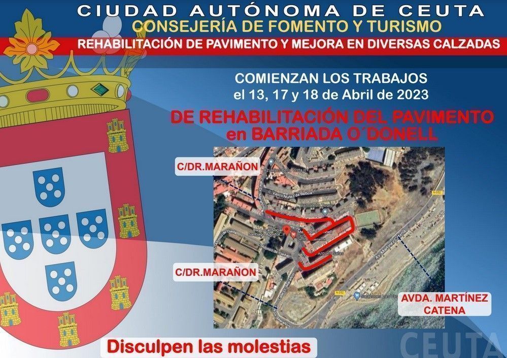 Mañana continúa la campaña de asfaltado en O’Donell y la carretera de San Amaro