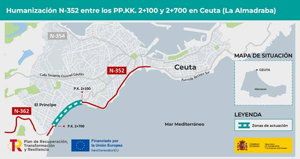 Licitan por 4 millones de euros las obras de humanización de la carretera de la Almadraba