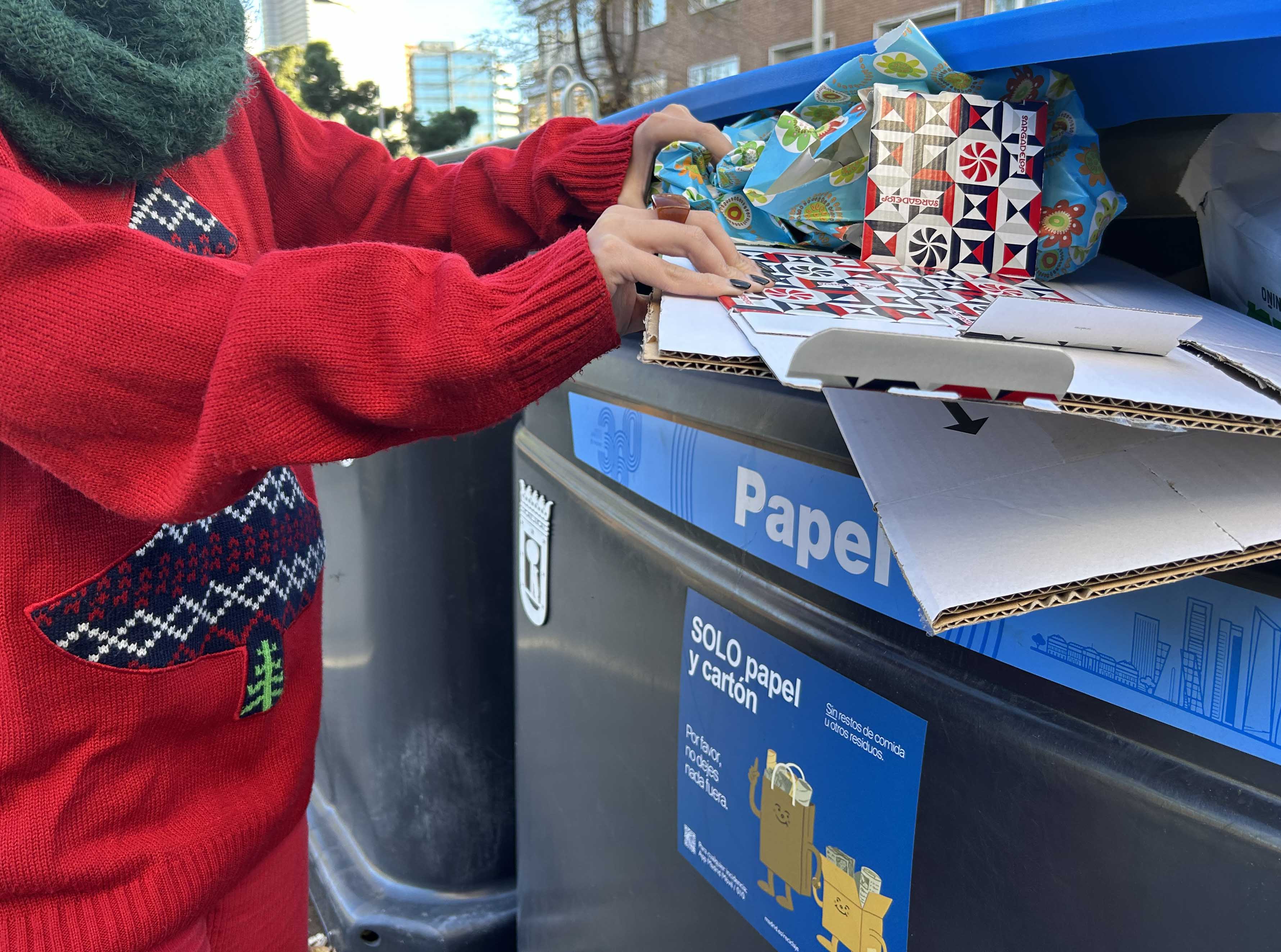 En Navidad se recoge el 20% del papel y cartón que se recicla durante todo el año en España