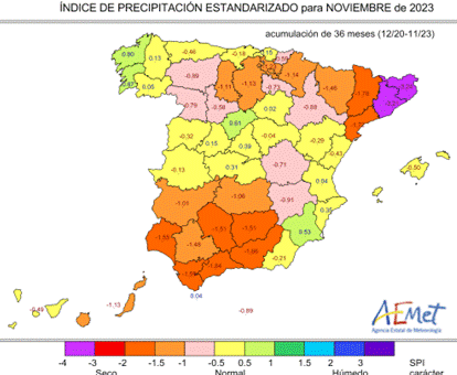 El otoño de 2023 fue el segundo más cálido de la serie histórica