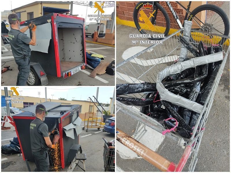 La Guardia Civil detiene a dos personas y les interviene 90 kilos de resina de hachís