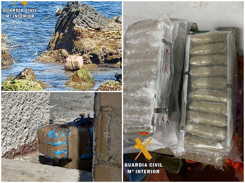La Guardia Civil detiene a una persona con más de 100 kilos de resina de hachís
