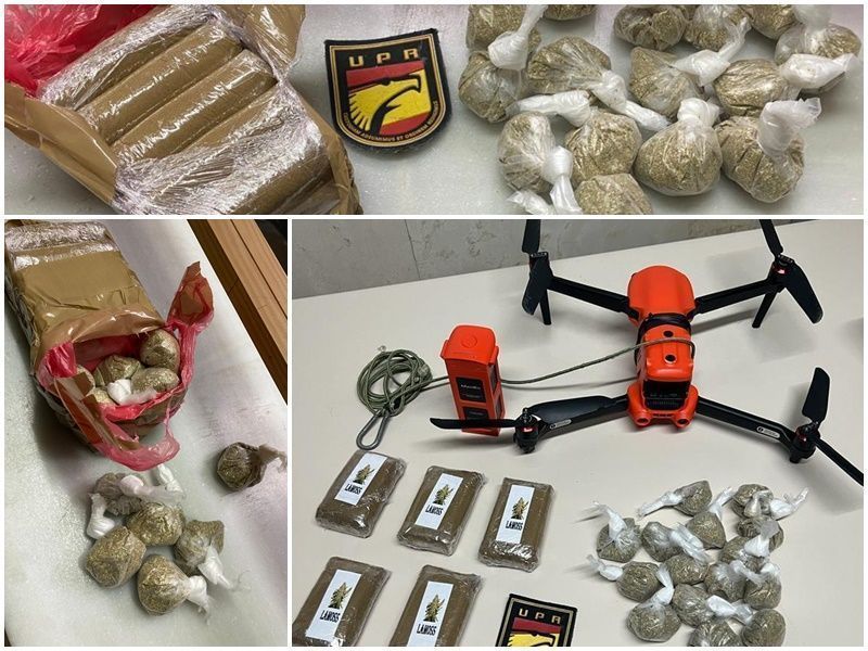 Interceptan un dron cargado de drogas en la barriada de San Daniel
