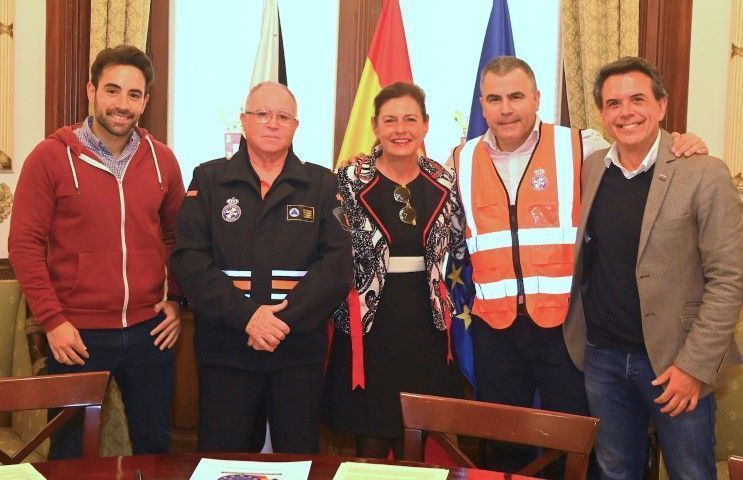 Renovado el convenio con la Asociación de Voluntarios de Protección Civil valorado en 40.000 euros