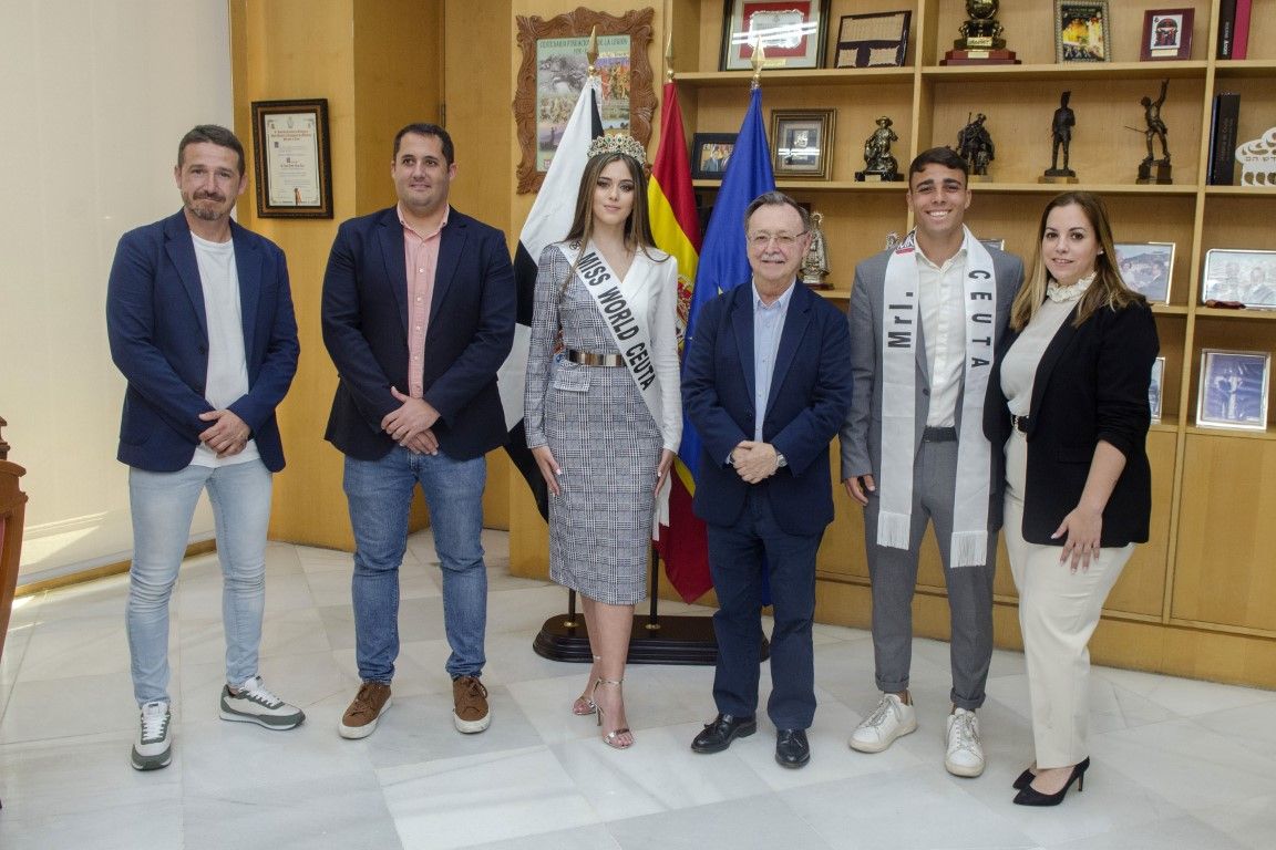 Vivas recibe a Miss Mundo Ceuta y Míster Internacional Ceuta 2023