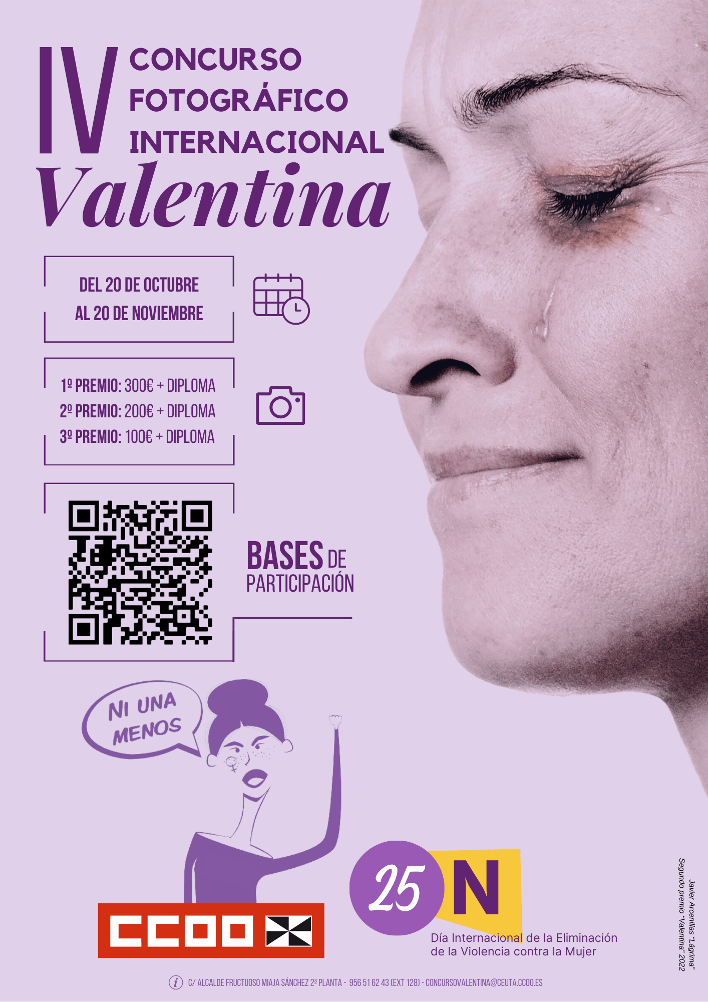 CCOO convoca la cuarta edición del concurso de fotografía internacional “Valentina”
