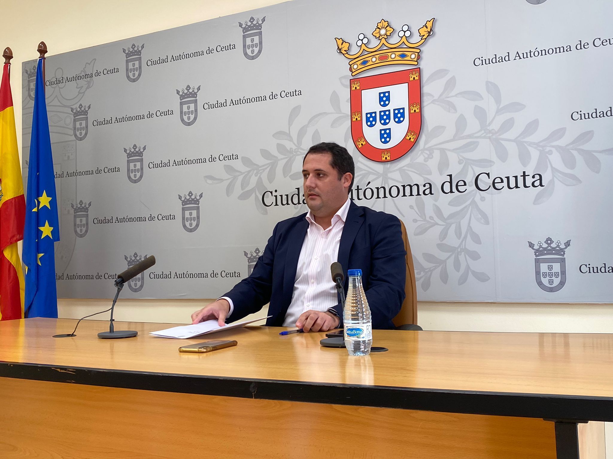 Alejandro Ramírez durante la sesión matutina ante los medios 