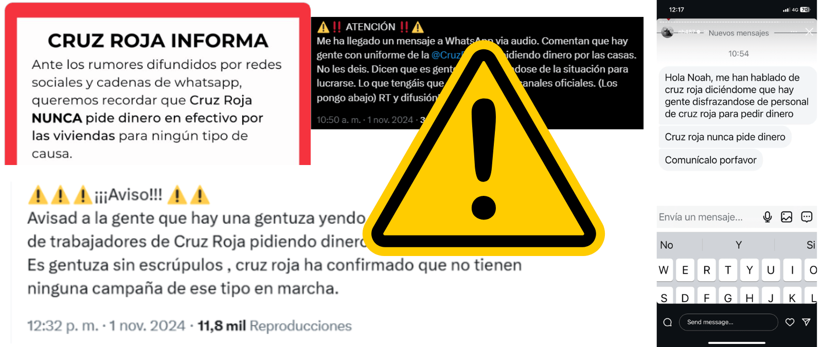 Los consumidores reciben avisos de intentos de fraudes pidiendo ayuda para los afectados por la DANA