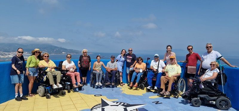 Ceuta, destino accesible por excelencia: Cocemfe repite visita con un grupo de 42 personas