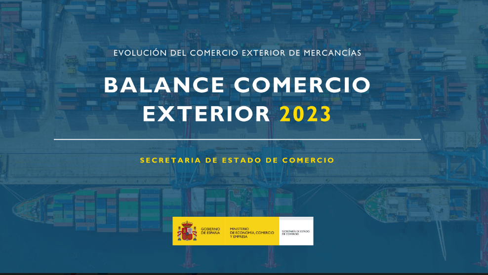 Las exportaciones de mercancías españolas alcanzan los 383.700 millones de euros, el segundo mejor año de la serie histórica