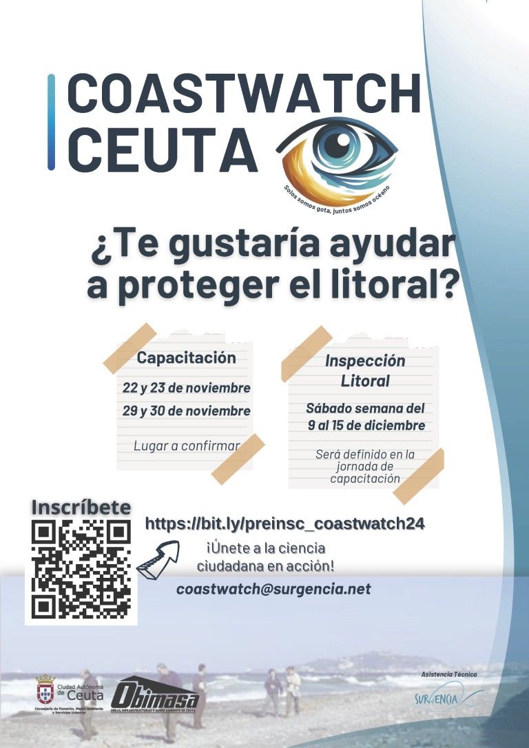 Ceuta se suma el proyecto europeo de educación ambiental Coastwatch 2024