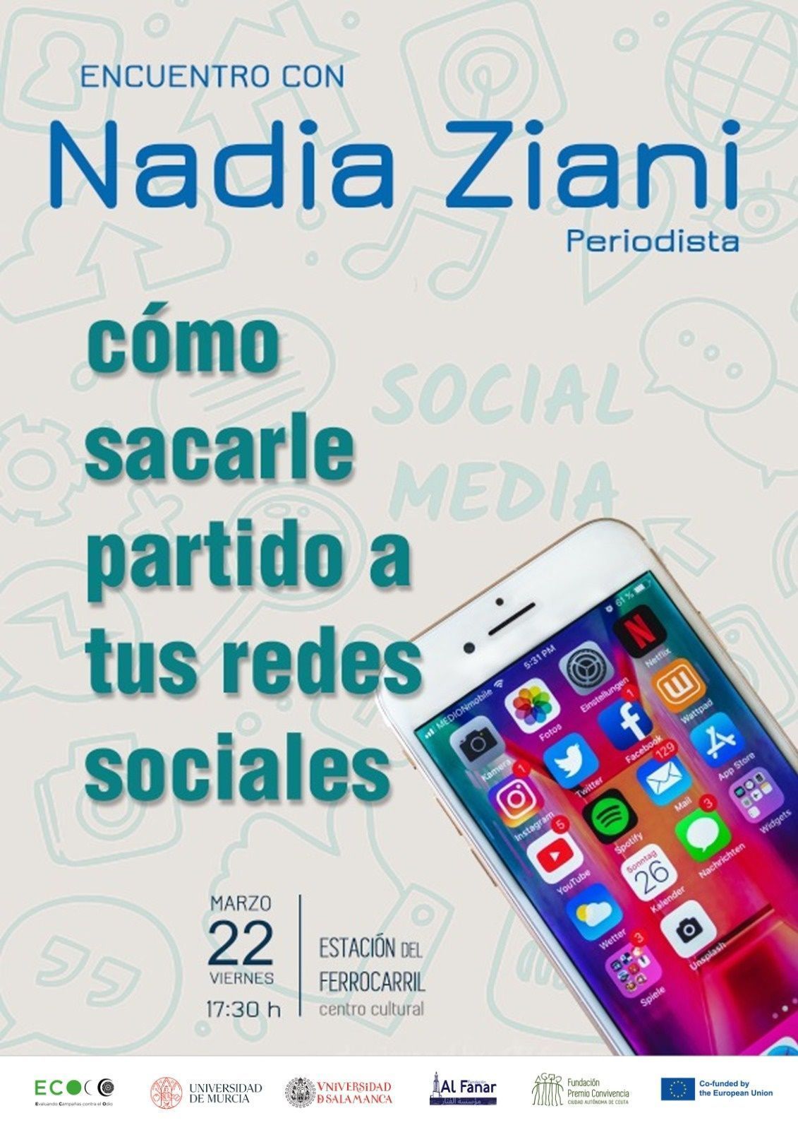 El Centro Cultural de la Estación del Ferrocarril acogerá un evento sobre optimización del uso de las redes sociales