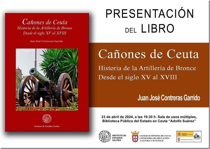 El próximo martes se presenta el libro “Cañones de Ceuta”