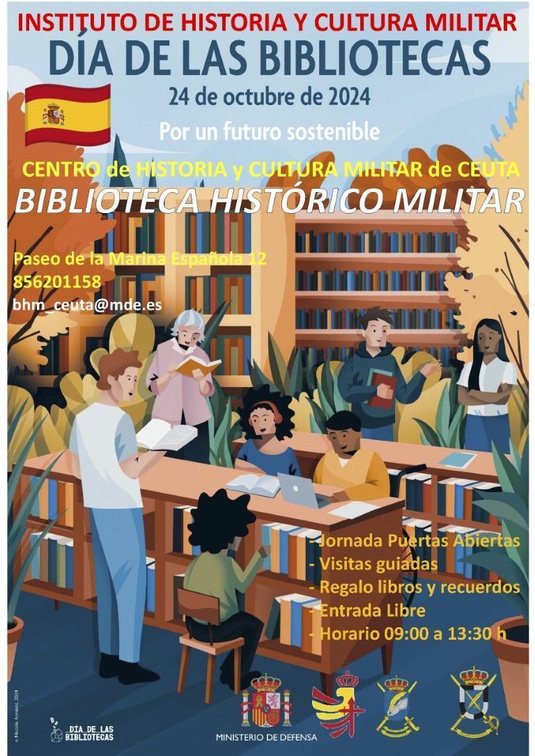 La Biblioteca Histórico Militar de Ceuta se une a la conmemoración del Día Internacional de las Bibliotecas