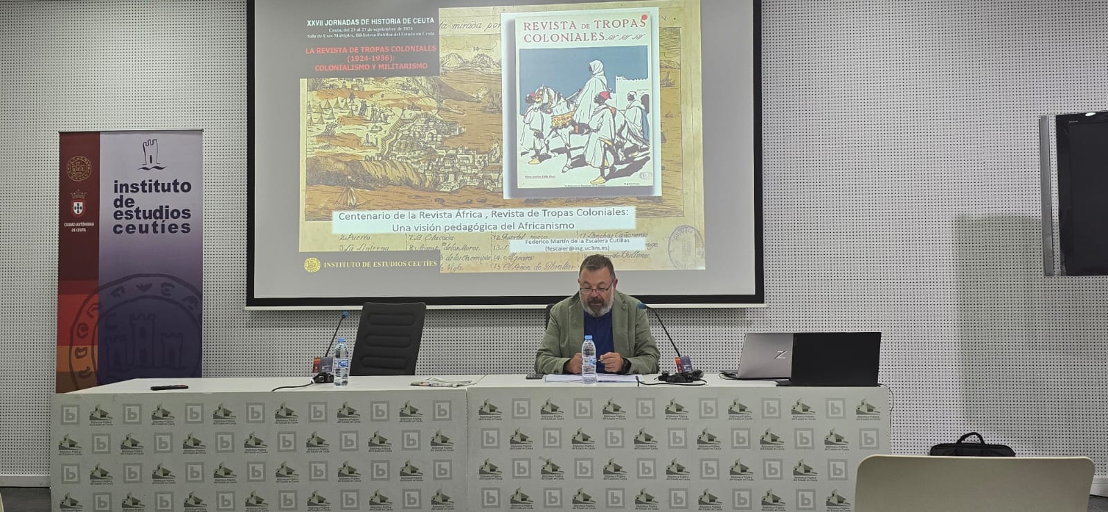 Homenaje emotivo a Antonio Martín de la Escalera en las jornadas de historia de Ceuta