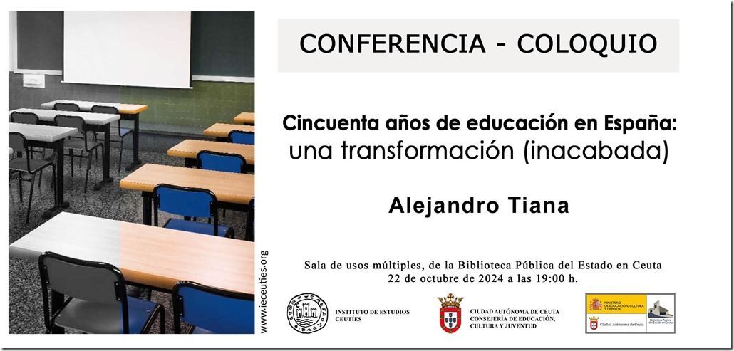 Ceuta acogerá una conferencia sobre cincuenta años de la educación en España