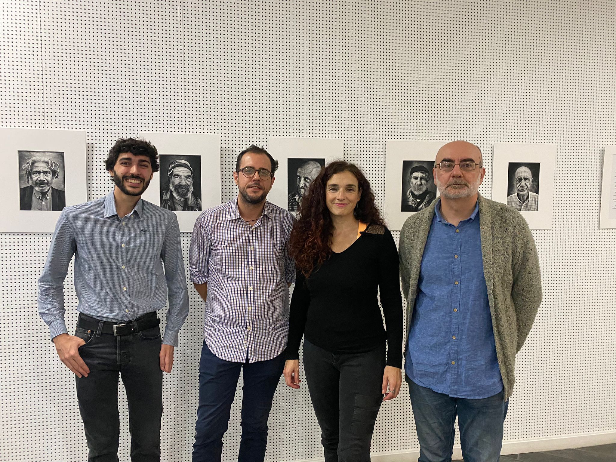 Javier Yáñez, Álvaro Guerrero, Remedios Guerrero y Eduardo Berdegué (derecha)