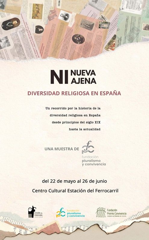La exposición "Ni nueva ni ajena. Diversidad religiosa en España" llega al Centro Cultural Estación de Ferrocarril
