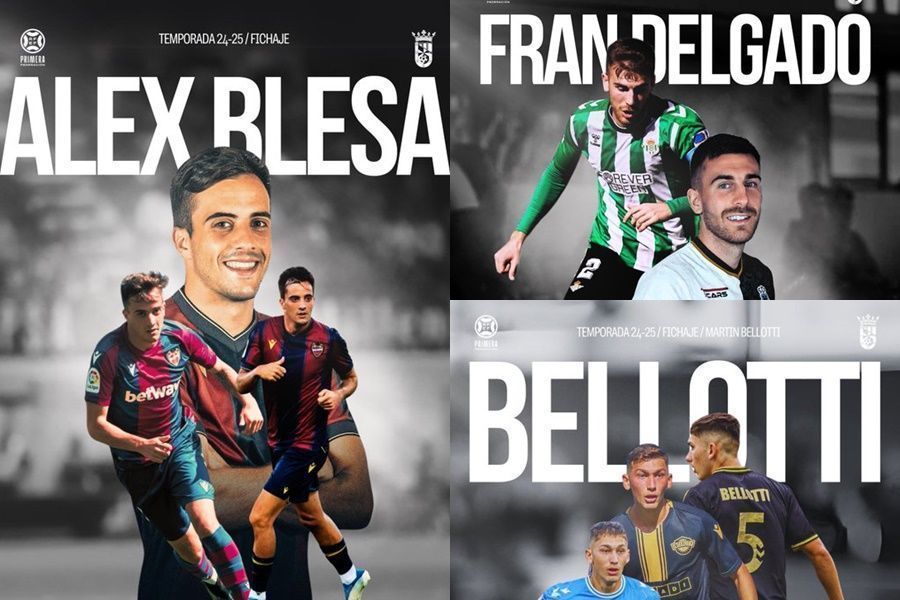 La AD Ceuta anuncia el fichaje de Alejandro Blesa y las cesiones de Fran Delgado y Bellotti