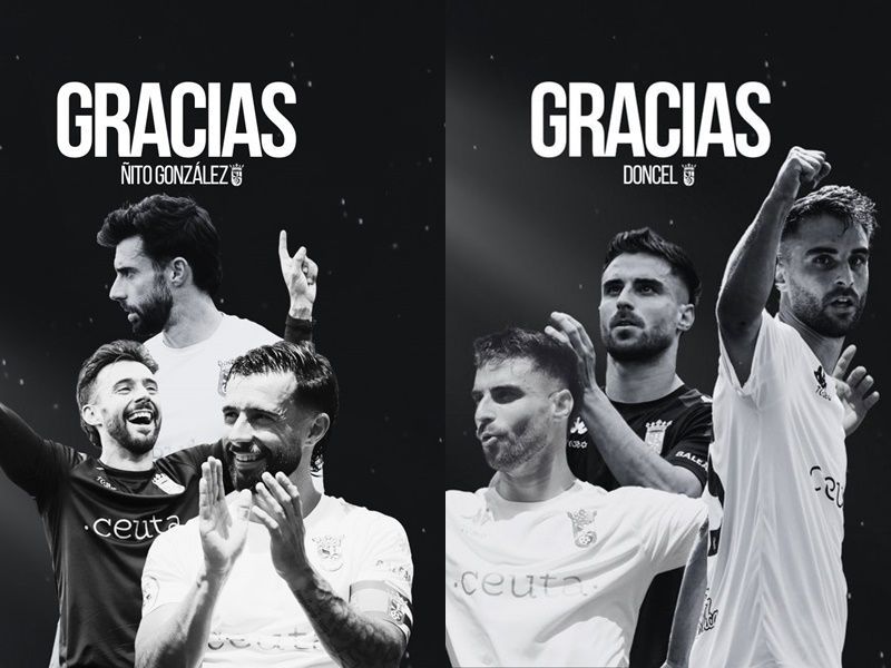 El Ceuta sigue perfilando las plantillas de sus equipos: Doncel y Ñito dejan el club