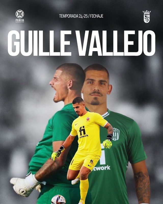 La AD Ceuta firma al portero Guille Vallejo, tras desvincularse del Eldense
