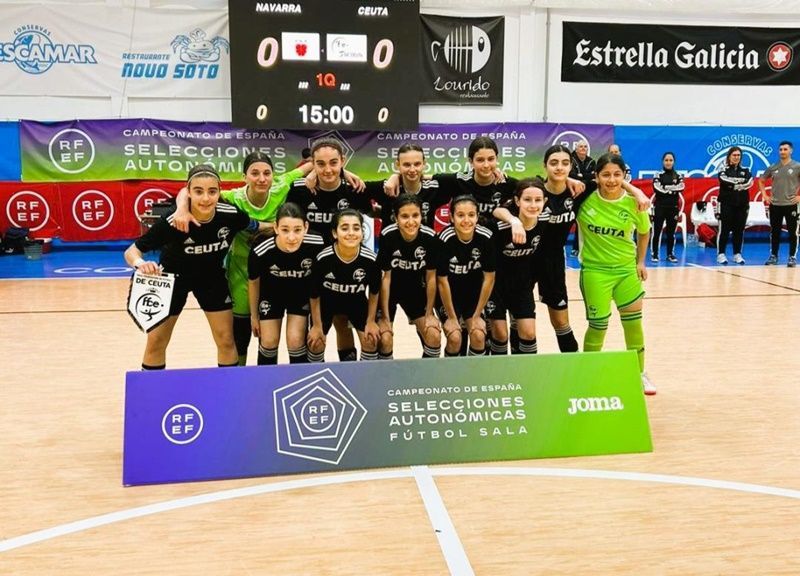 Ceuta sub'14 cede un empate ante Navarra después de ir ganando por dos a cero y es apeada del Nacional