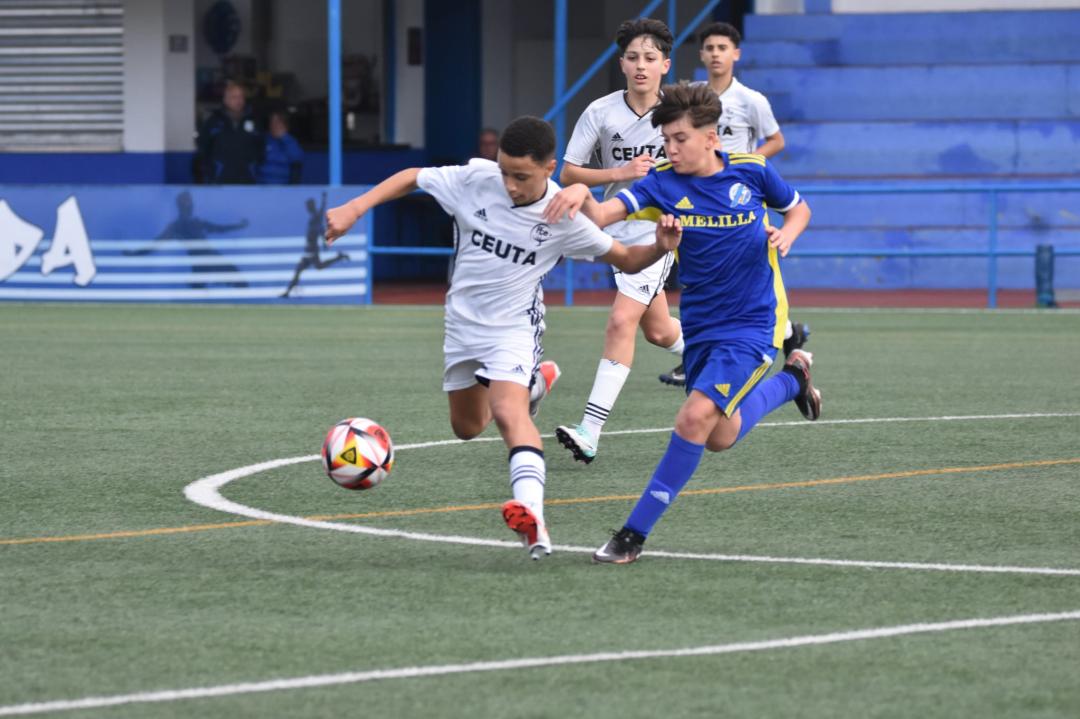 Ceuta es goleada por Cantabria en cadetes (5-0) y pierde por la mínima ante Melilla (1-0) en infantiles
