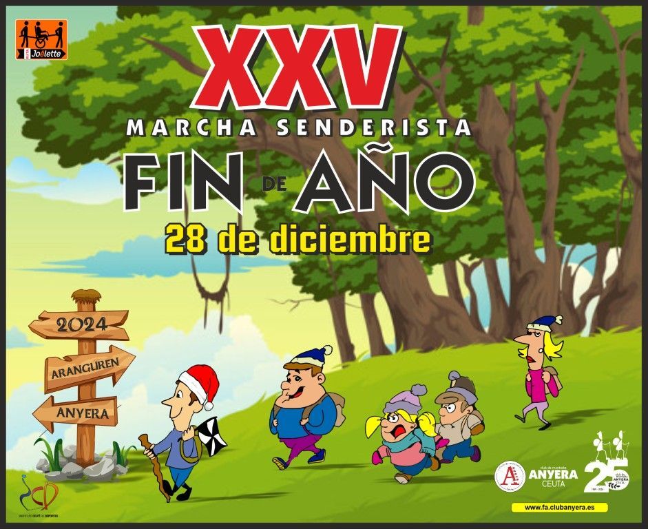 El Club Anyera organiza la XXV Marcha Senderista de Fin de Año el próximo día 28