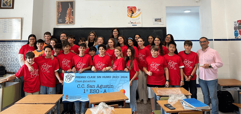  1ºA del San Agustín gana campamento multiaventura en el concurso 'Clase sin humo'